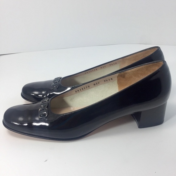 Salvatore Ferragamo Black Patent Leather 9.5 AAA - Picture 2 of 8